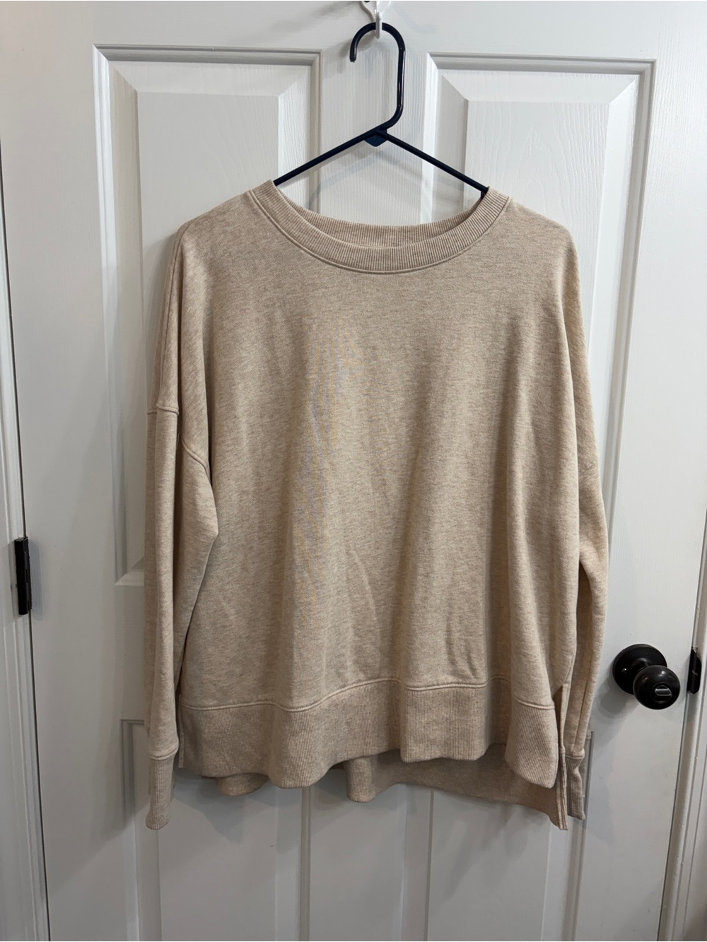 Time and Tru Neutral Beige Lightweight Sweatshirt